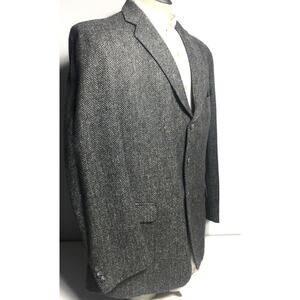 Magee Mens Ireland Donegal Tweed Gray Wool Blazer Sport Coat Suit Jacket Sz 41R